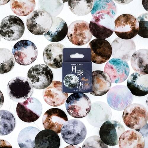 46 pcs/box moon Inn sticker decoration stickers DIY craft diary scrapbooking planner kawaii label sticker