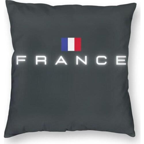 France Flag Cushion Cover Double-sided 3D Print French Patriotic Throw Pillow Case for Sofa Cool Pillowcase Home Decoration