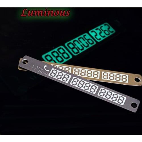 Alijunda 15 * 2cm temporary parking phone number card for Geely Vision SC7 MK CK Cross Gleagle SC7 Englon SC3 SC5 SC6 SC7 Panda