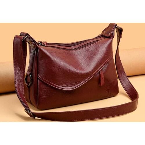New High Quality Leather Luxury Handbags Women Bags Designer Shoulder Crossbody Bags for Women 2020 Bolsa Feminina Sac A Main