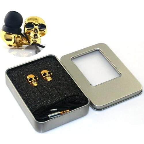 New Cool Design Skull Stereo Bass Earphone 3.5mm In-ear Ear phone for Mp3 Mp4 iPhone Xiaomi Redmi Samsung Birthday Gifts