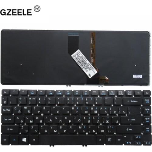 GZEELE Russian Keyboard for ACER ASPIRE V5-431 V5-431G V5-471 V5-471G V5-471-6876 V5-471-6485 M3-481 R7-471 MS2360 With backlit