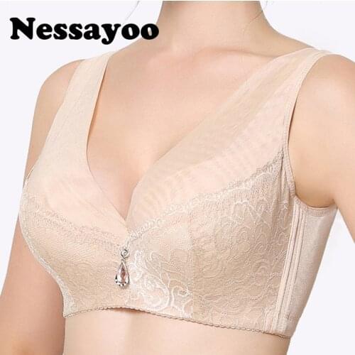 Sexy Lingeries Women bras plus size 100CDE 44CDE Full cup lace high side ratio womens underwear bh push up soutien gorge bras