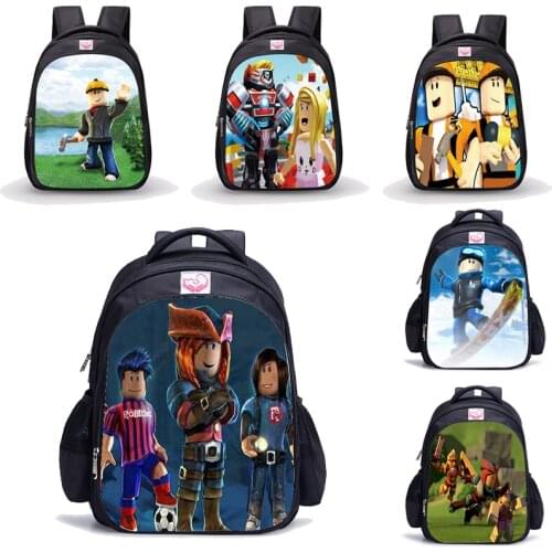 Boy School Backpack Kids Robloxs Backpacks Student Anime Game Rucksack Unisex Men Knapsack Cartoon Bookbag Schoolbag Child Gift