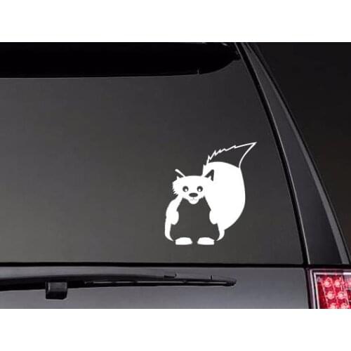Cute Fat Fox Vinyl Stickers Car Decal Art Window Bumper Car Door Pattern Decor Waterproof ZP0577