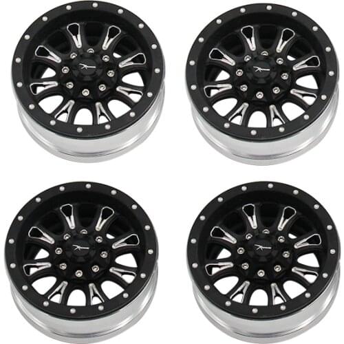 Xspede 1.9 inch CNC machined aluminum alloy simulation wheels for Axial SCX10 II 90046 90047 Traxxas TRX-4
