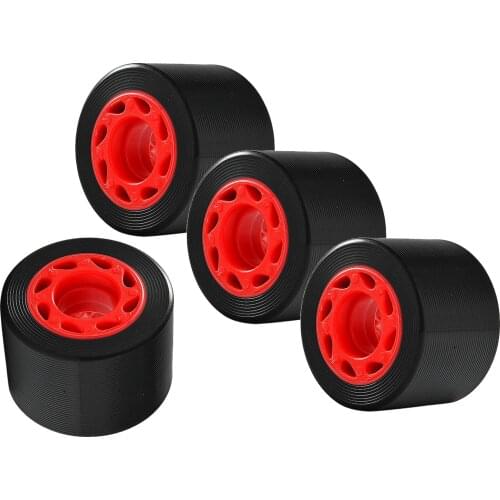 4x PU Skateboard Wheels 60x40mm Black RollerHigh Performance Casing Wheel