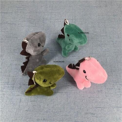 50PCS Mix Colors , 7CM Little Dinosaur Animal Plush TOY , Stuffed Keychain Pendant Gift