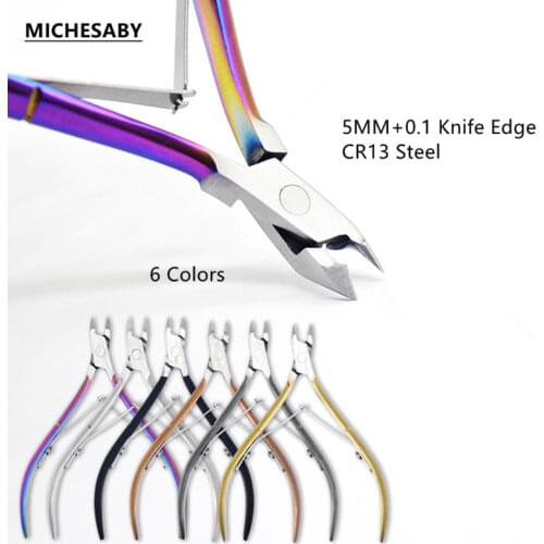 6-Color Dead Skin Scissors, Nail Scissors, Fine Knife Edge, Stainless Steel, Beautiful Cosmetic Tools