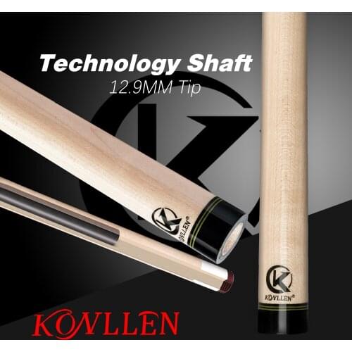 KONLLEN Cue Single Shaft Pool Cue Shaft 12.9mm Solid Wood Technology Shaft 74cm Length 3/8*8 Radial Pin Joint Pool Cue Billiards