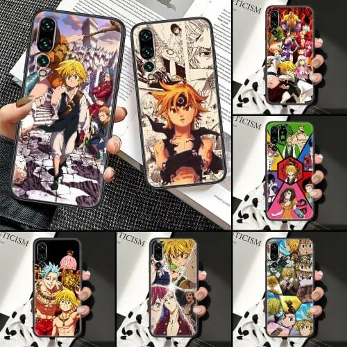 Seven Deadly nanatsu no taizai Phone Case For Huawei P Mate P10 P20 P30 P40 10 20 Smart Z Pro Lite black tpu coque silicone