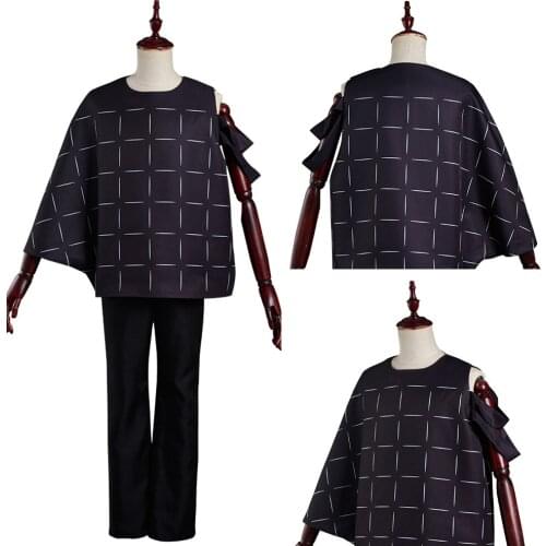 Anime Jujutsu Kaisen Mahito Cosplay Costume Black Shirt Top Pants Outfits Halloween Carnival Costume Streetwear Suit