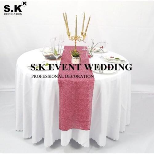 Nice Looking Sequin Table Runner For Wedding Tablecloth Event Party Banquet Decoration