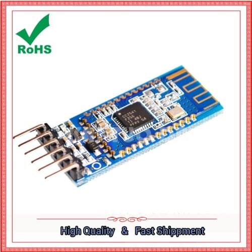 AT-09 Bluetooth 4.0BLE module serial port leads CC2541 compatible HM-10 module connected to the microcontroller board