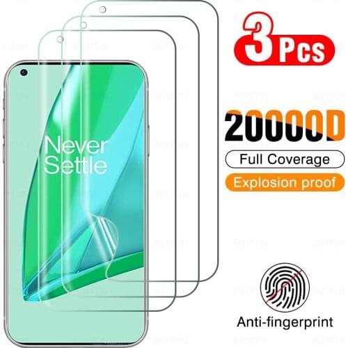 3Pcs Full Cover Soft Hydrogel Film For Oneplus 9r Oneplus9r 2021 Screen Protector One Plus 9Pro OnePlus9Pro Phone Film Not Glass