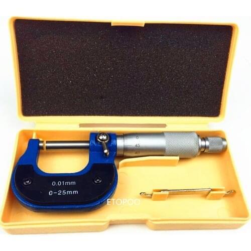 Outside Micrometer 0-25mm Carbide Gauge Standards Caliper Measurement Tools Teaching