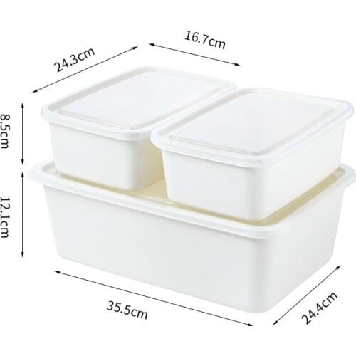 New Hot 1/6pcs Refrigerator Organizer Bins Fridge Organizers Storage Box for Freezer Cabinets SMR88