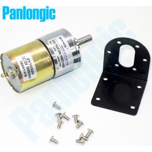 ZGB37RG 12V DC 100 RPM Gear Box Motor 1/47.5 High Torque 5000r/min Reversible Motor + Motor Holder