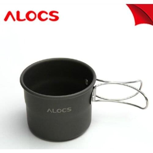 Alocs Camping Coffee Cups TW-402 150ml Folding Handle Save Space Cup Milk Mug