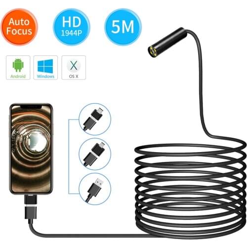 5MP 1944P Super HD 3in1 USB Endoscope Camera 3.5m/5m/10m Optional
