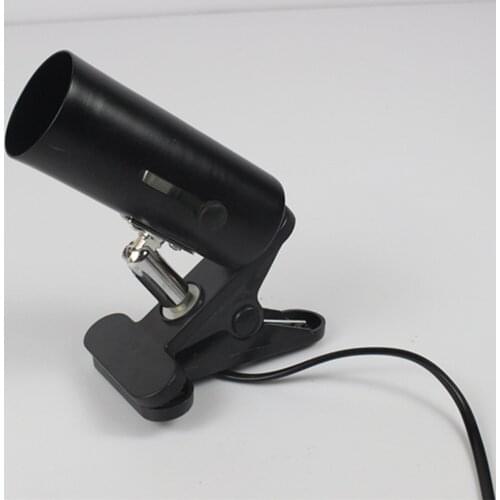 1.5m NW-02 Reptile Habitat Lighting with Clamp Ceramic Lamp Bulb Holder EU Plug Black