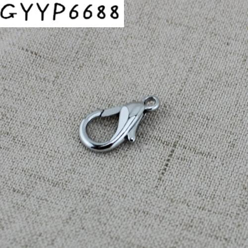 10pcs 50pcs Chrome practical trigger small snap hooks Hardware Accessories metal handbags purses