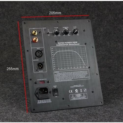 110/220V HIFI Mono 350W Subwoofer Digital Active Power Amplifier Board Pure Bass Professional Home Audio System Subwoofer board