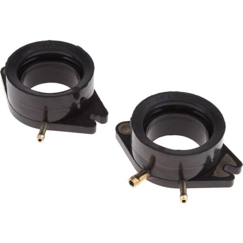 2x Rubber Carburetor Interface Adapter Replaces No.24M-13586-01-00 for Yamaha XV700/XV750/XV920/XV1100