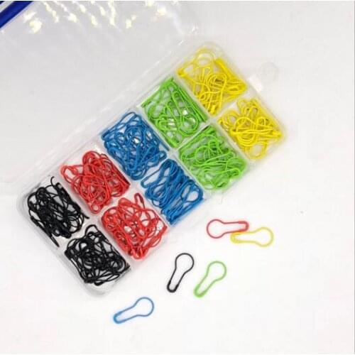 5 Colors Safety Pins Knitting Accessories Plastic Crochet Locking Stitch Markers Needle Clip DIY Hook Sewing Tools