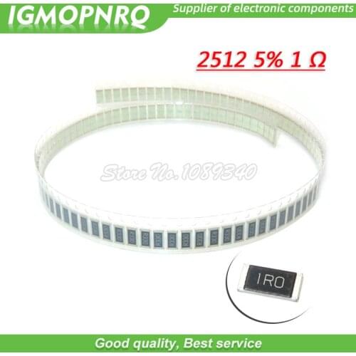 50PCS 2512 SMD Resistor 5% 1 ohm 1W 1R IGMOPNRQ