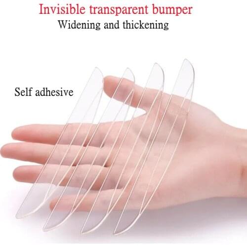 Car Stickers Door Anti-collision Protector Bar Stickers Side Edge Protection Guards Rear View Mirror Cover Protection 4PCS Strip
