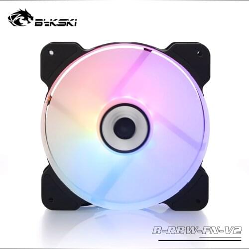 BYKSKI computer case led rainbow 12cm fan water-cooled radiator 120mm case fan radiator fan 120 * 120 * 25mm B-RBW-FN-V2