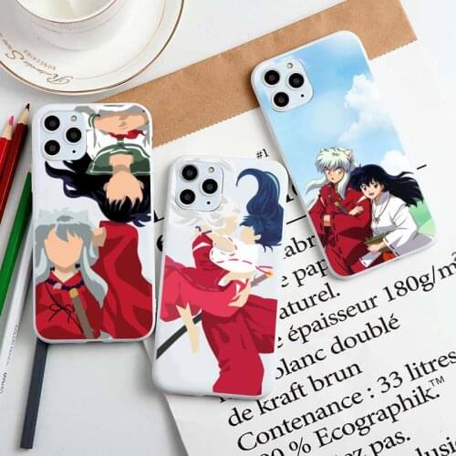 Kagome Higurashi Phone Case for iphone 12 11 pro max mini XS MAX 8 7 6 6S Plus X XR Candy white Silicone Cases cover