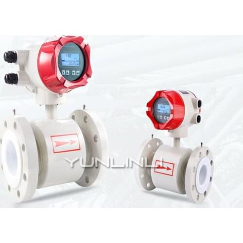 DN32 Intelligent Electromagnetic Flowmeter 220V Sewage Flow Meter Mud ,Electroplating Wastewater Flow Meter