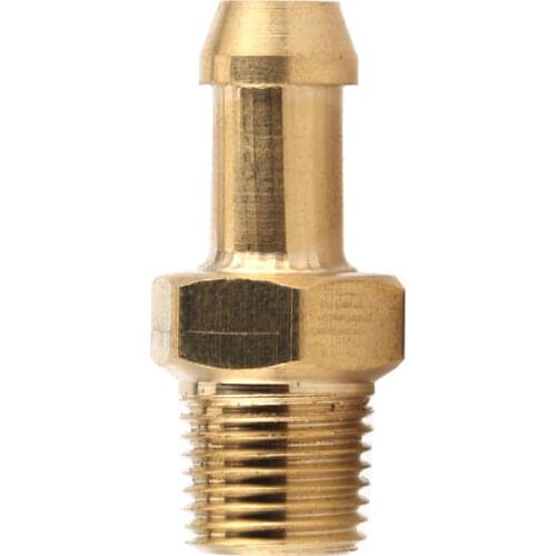 Muffler for car stainless steel exhaust tube Turbocharger Housing Brass Boost Nipple Hose Fitting 1/8in 27 NPT Gold