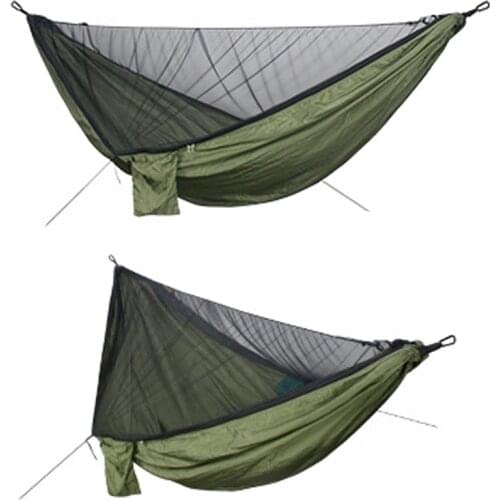 Camping Hammock Mosquito Net and Hammock Canopy Portable Nylon Hammock Rain Fly Tree Straps for Hiking Camping Survival Travel