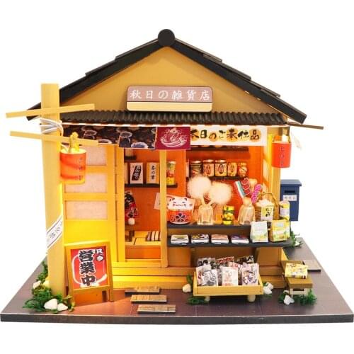 Doll House Furniture Wooden Miniature DIY Kit with Dust Cover Music Box Assemble Crafts Toy Best Birthday Gift For Children Girl