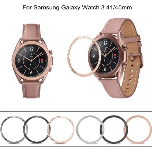 Metal Edge Cover For Samsung Galaxy Watch 3 45/41mm /watch3 Bezel Ring Dial Scale Speed Protective Case Watch Accessories