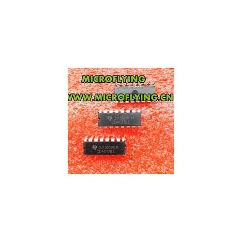 MICROFLYING 30PCS CD4017 CD4017BE 4017 DECADE COUNTER DIVIDER IC
