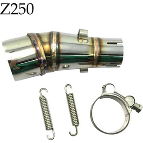 Modified Motorcycle Exhaust Adapter Middle Link Pipe Connection Muffler For Kawasaki Z250 Ninja 250 Ninja 300 250CC Moto