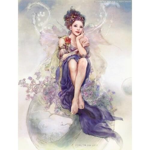 Waving the wings of an angel Art Needlework,Bricolage Aida Girl Cross stitch kits Embroidery Canvas Patterns,DIY Handmade Decor