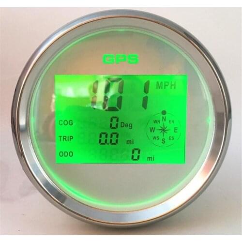 Pack of 1 Multifunction GPS Speedometers 85mm Digital Speed Mileometers Odometers Trip Meters Sog Cog 0-999 Mph Knots Km/h 9-32v