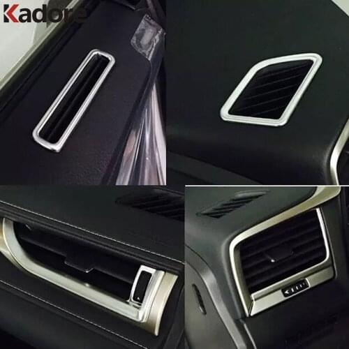 For Lexus RX 2016 2017 ABS Matte Front Air Vent Cover Trim AC Outlet Frame Trims Stickers Car Interior Accessories 7pcs LHD