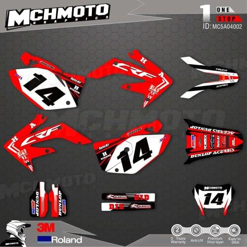 Customized Team Graphics Backgrounds Decals 3M Custom Stickers For 04-19 CRF250X
