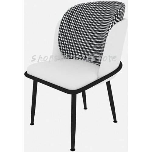 Nordic Dining Chair Sofa Chair Modern Light Luxury Make-up Chair Bedroom Balcony Leisure Chair Simple Net Red Table Chair