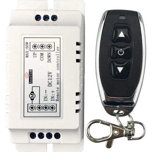 Wireless Remote Control Switch 433mhz rf Transmitter Receiver dc 9v 12v Motor Battery Power Forward Reverse Steering Controller