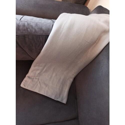 Grey Fleece Thin Blanket Seasonal Pique camping cover tent cover