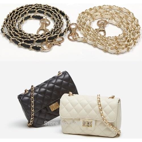 120cm Shoulder Bag Strap Metal Leather Handbag Chain Women Replacement