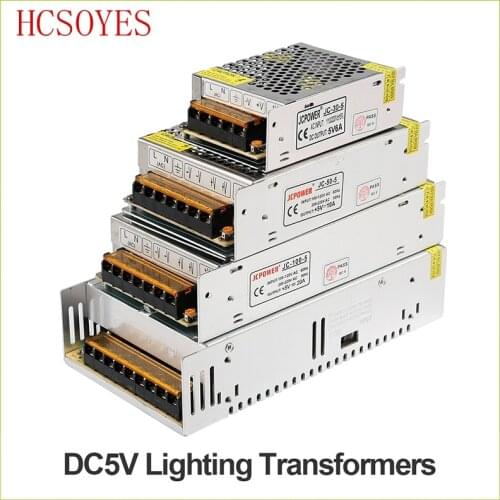 Lighting Transformers DC5V 12V 24V 36V 48V Strip Power to Adapter 1A 2A 3A 4A 5A 6A 8A 10A 15A 20A 30A 40A 50A 60A Power Supply