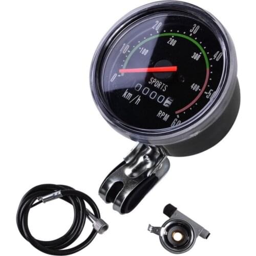 Bike Mechanical Speedometer Universal Classic Digital Round Shape Cycling Speedometer Odometer Stopwatch Riding Bicycle Tools